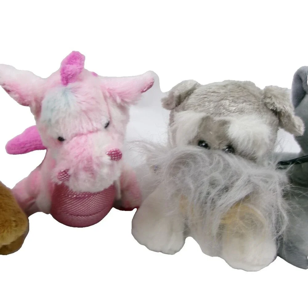 Ganz Webkinz Lot of 5 Assorted Plush Stuffed Animals Dragon Kangaroo Porcupine